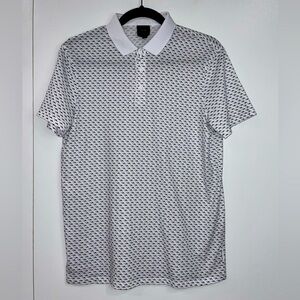 Armani exchange patterned polo shirt